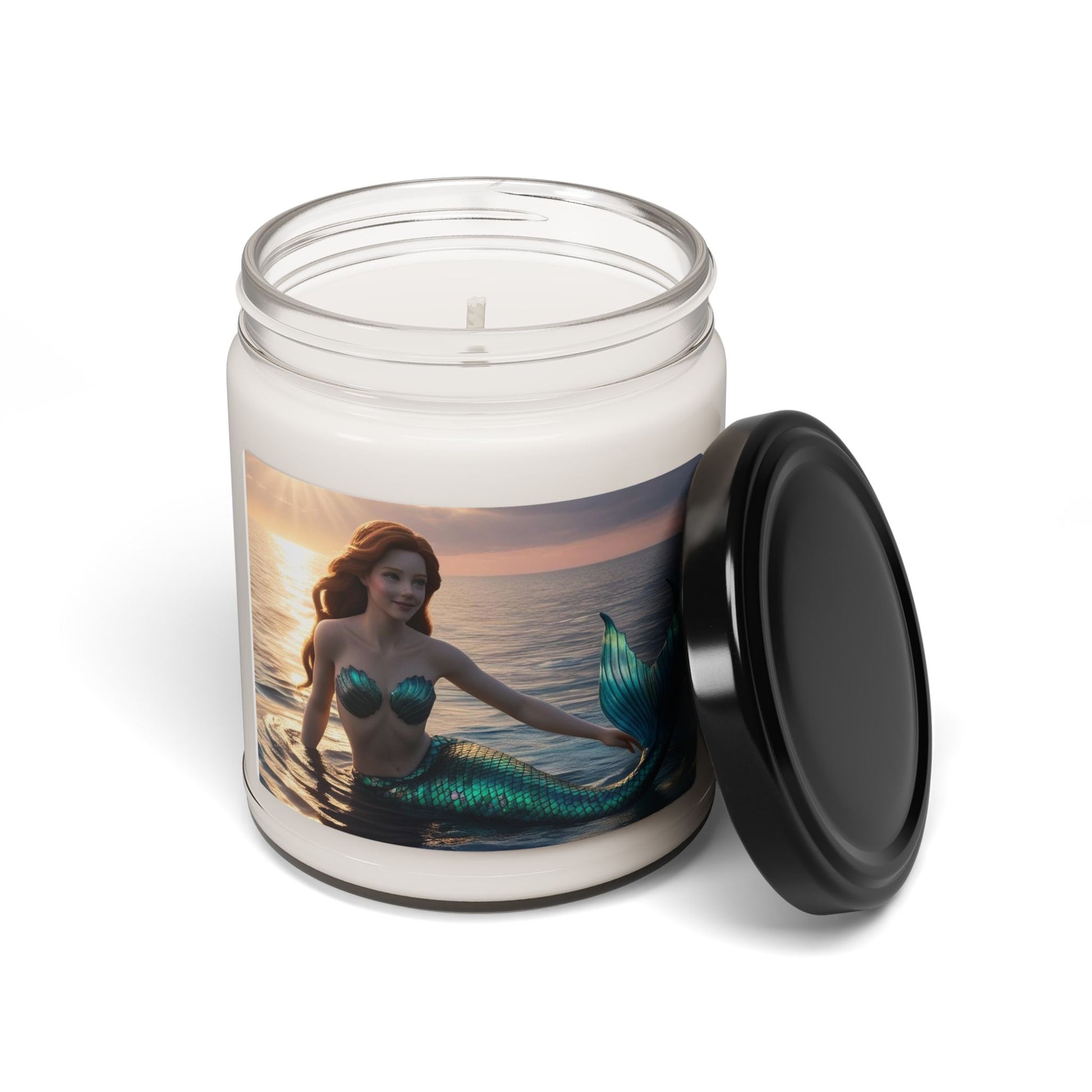 Beach Mermaid at Sunset, Scented Soy Candle, 9oz