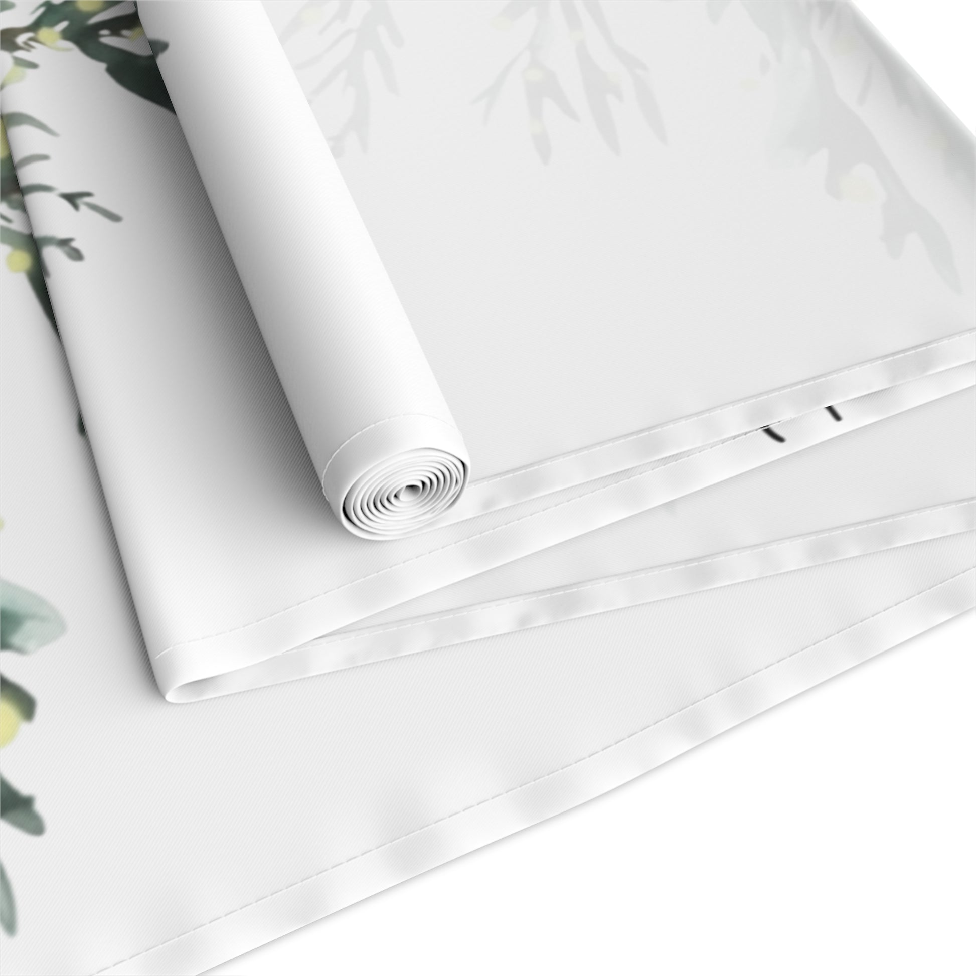 Merry & Bright Table RunnerWhispers of Winter – Merry + Bright Christmas Tree Table Runner | Elegant Holiday Table Décor by Paper Pleasures