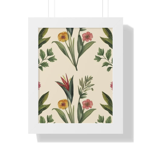 "Bird of Paradise" – Framed Botanical Watercolor Print, Exclusive botanical series