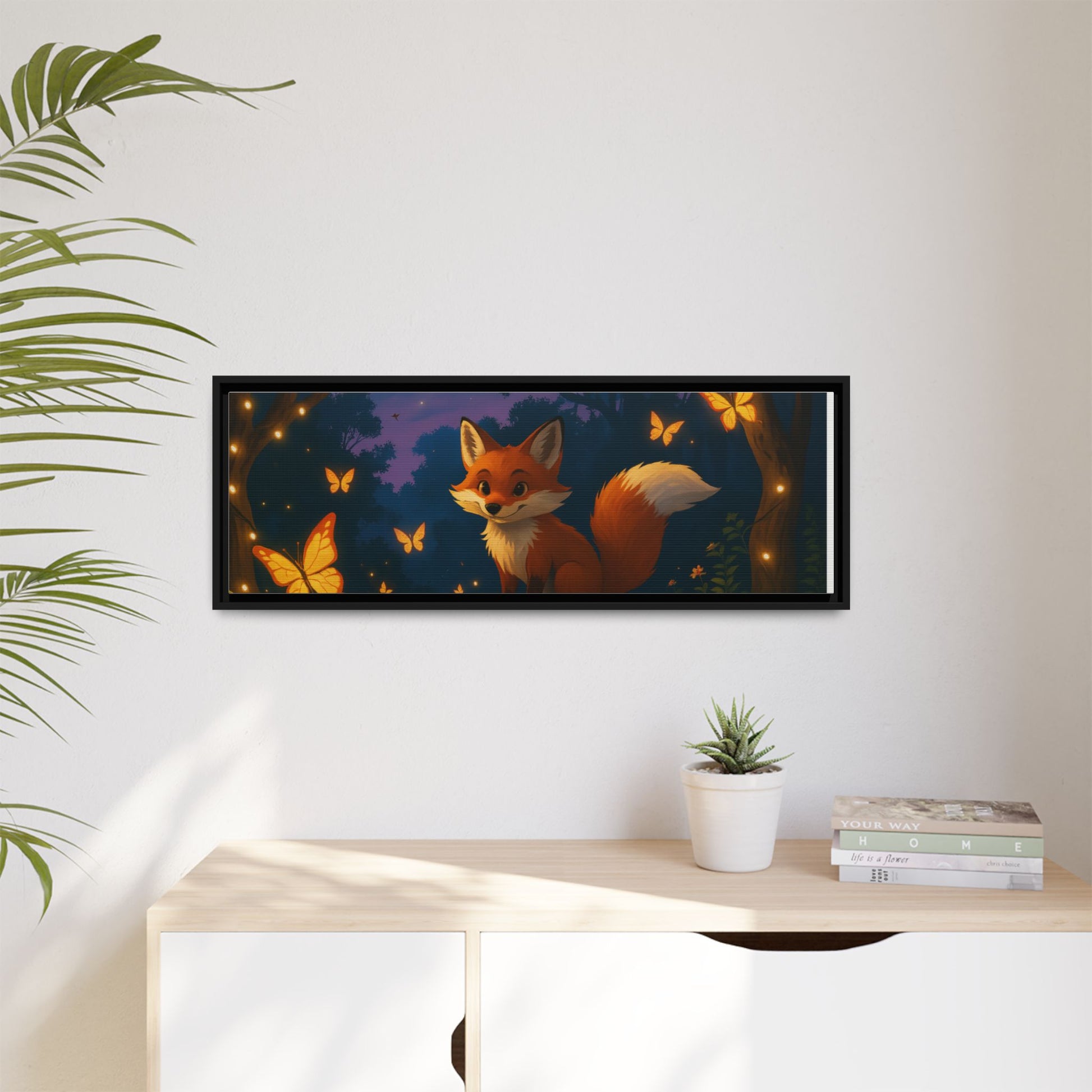 Whimsical Fox Canvas Wall Art of Charlie the Whimsical Fox