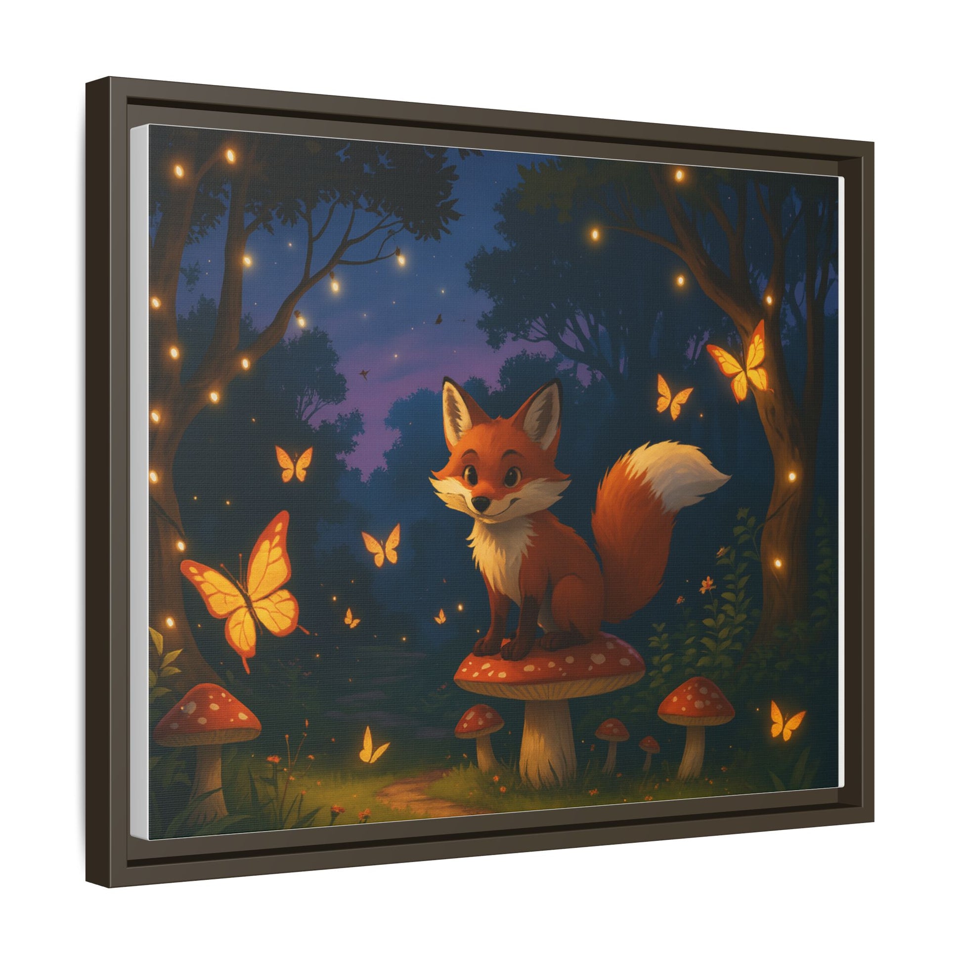 Whimsical Fox Canvas Wall Art of Charlie the Whimsical Fox
