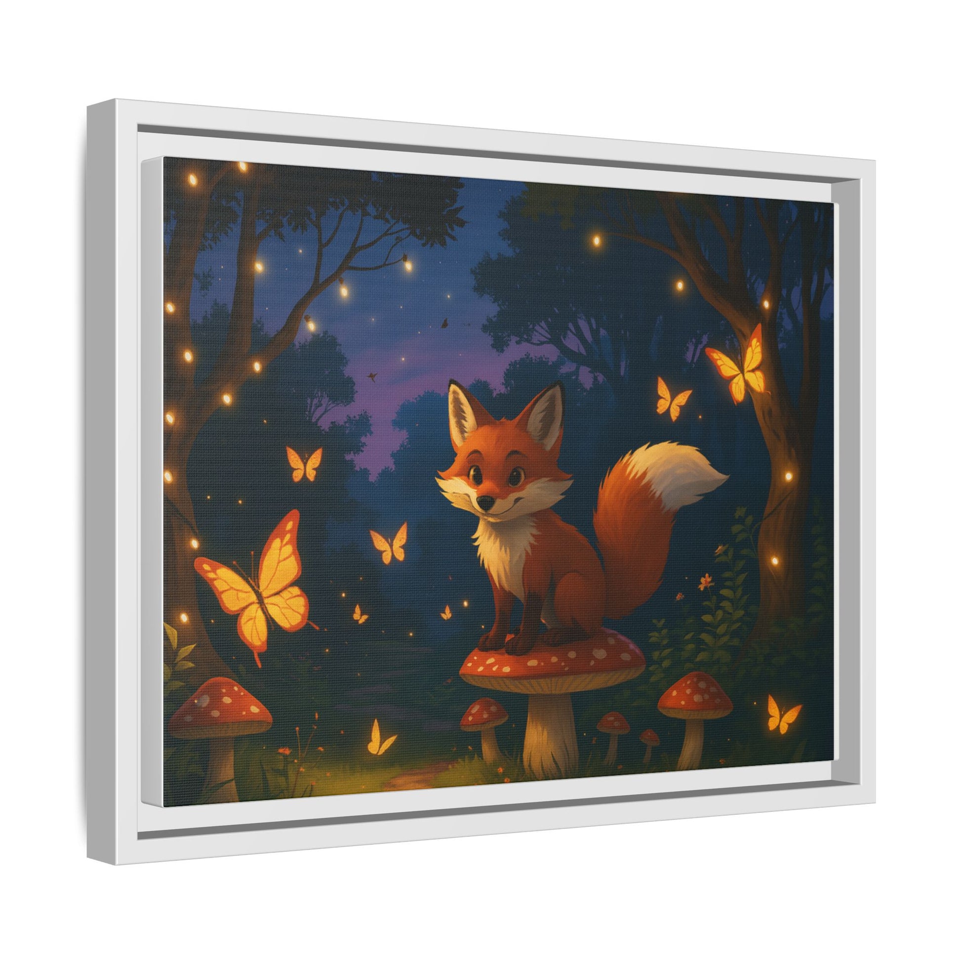 Whimsical Fox Canvas Wall Art of Charlie the Whimsical Fox