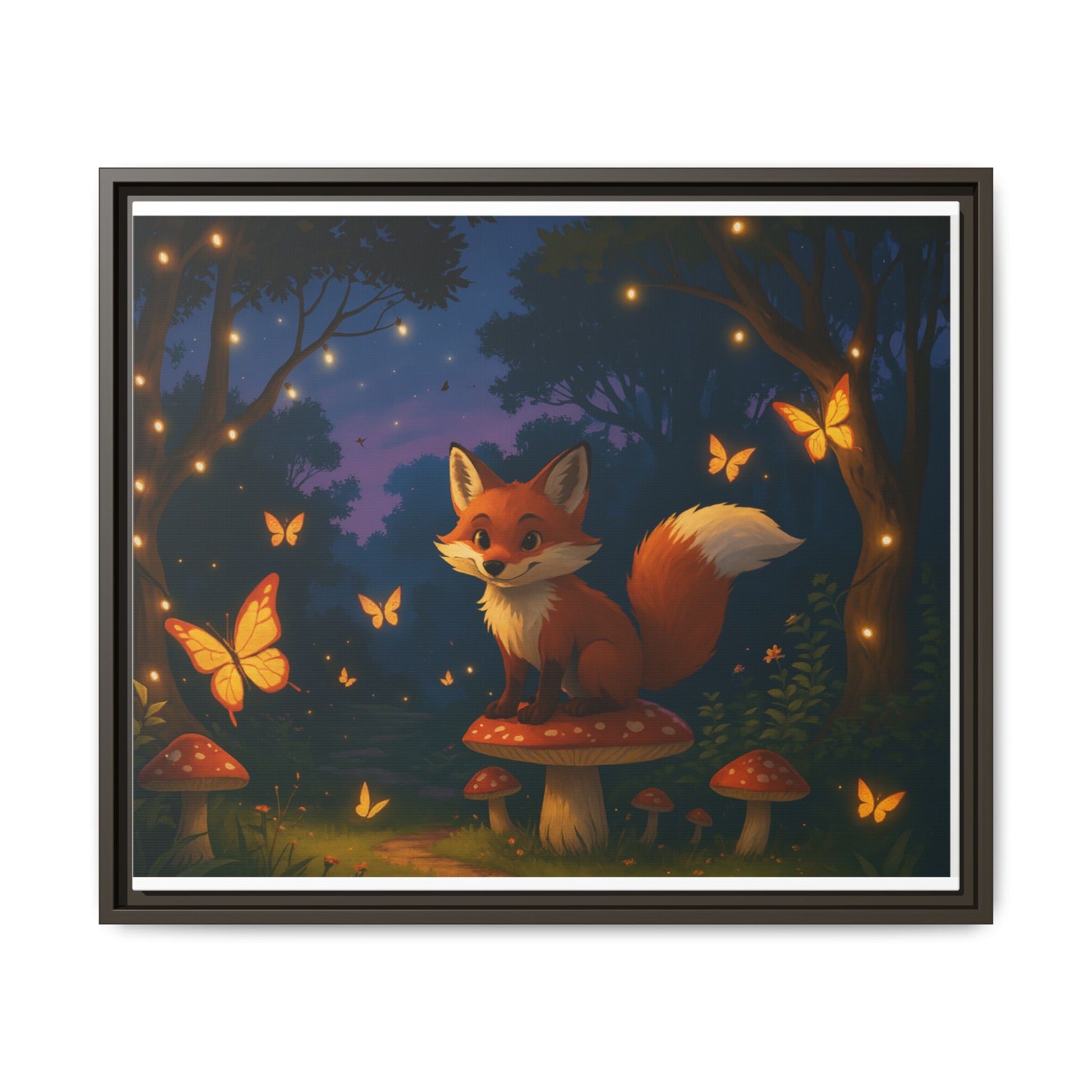 Whimsical Fox Canvas Wall Art of Charlie the Whimsical Fox