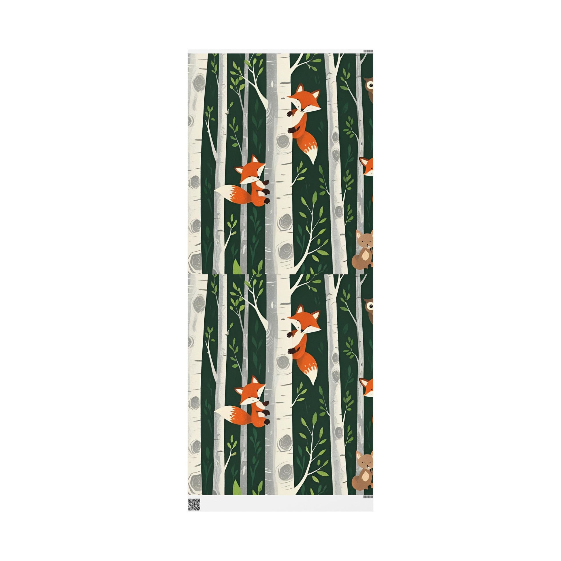 Charlie the Whimsical Fox  and his sister Lila Wrapping Papers - Charlie’s Wintertime Trick