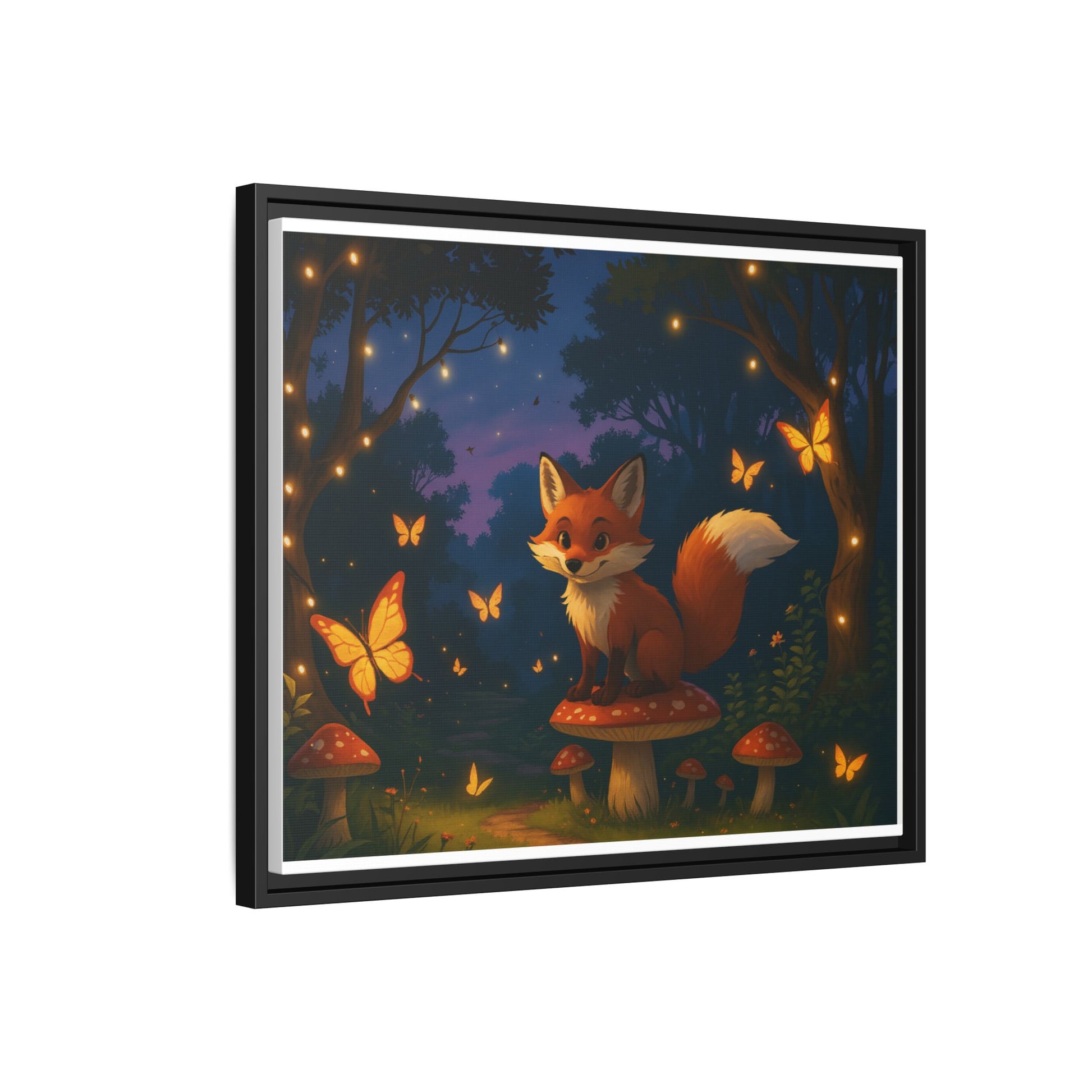 Whimsical Fox Canvas Wall Art of Charlie the Whimsical Fox
