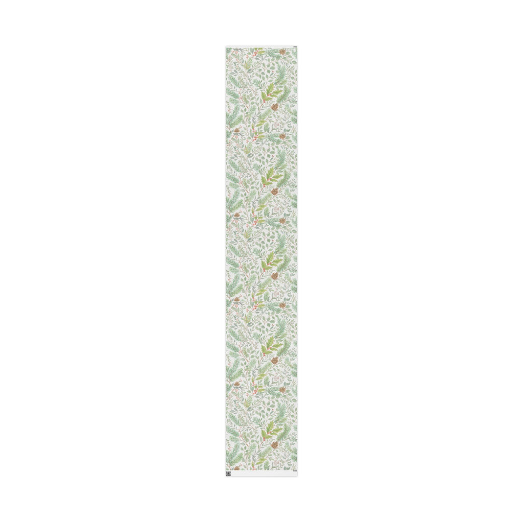 Whispers of Winter Botanical Wrapping Paper – Elegant Evergreen and Berry Christmas Gift Wrap – Ana
