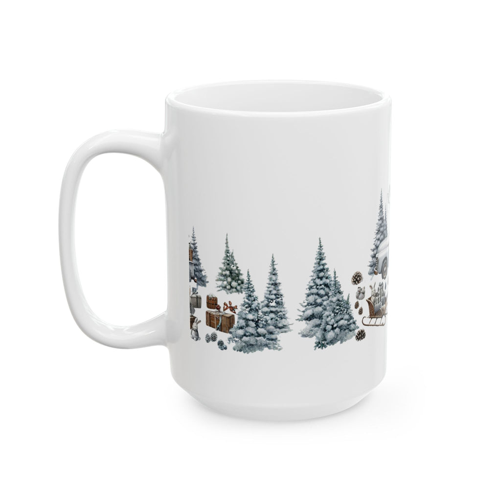 Whispers of Winter – Merry Christmas Truck Mug | Festive Vintage Holiday Drinkware by Paper Pleasures