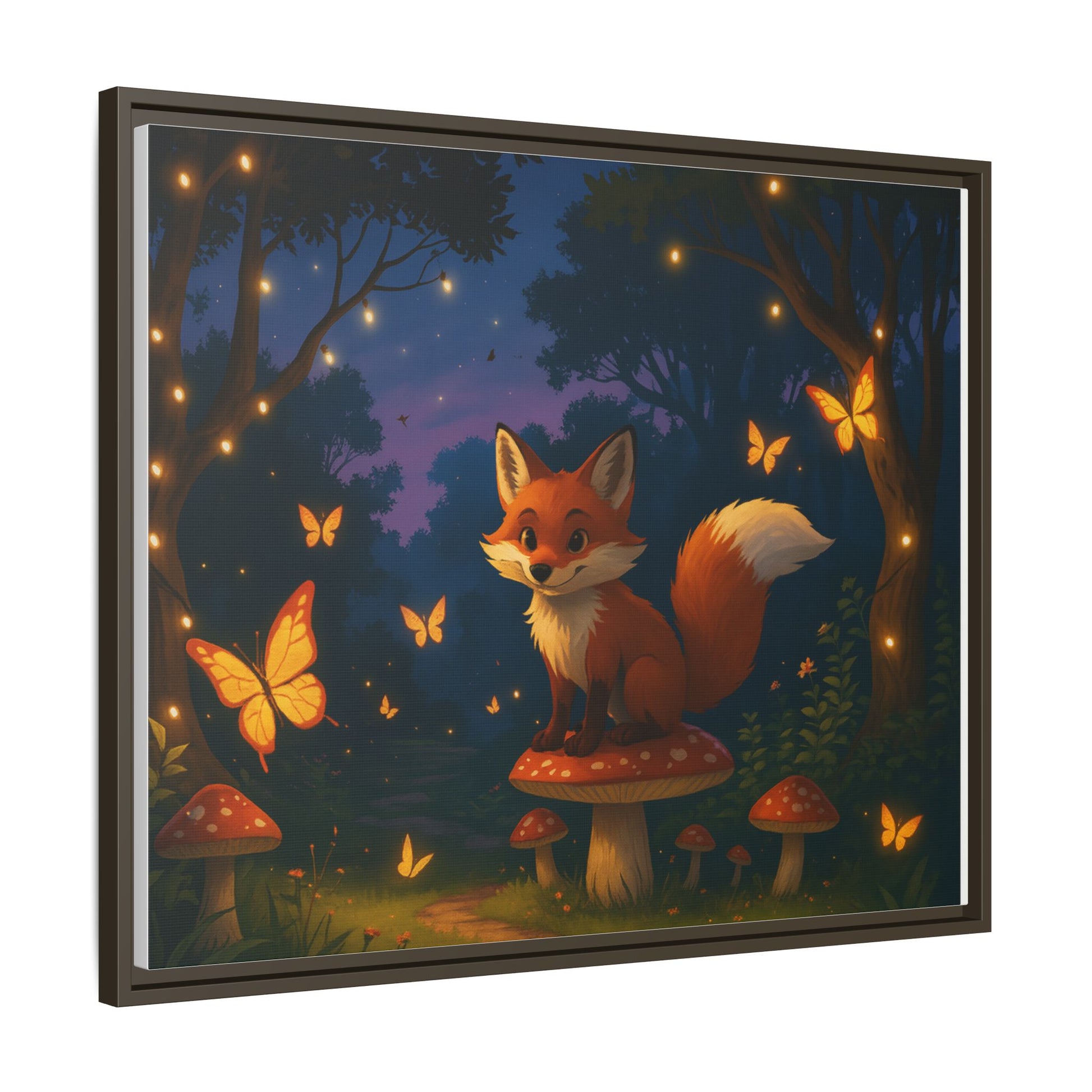Whimsical Fox Canvas Wall Art of Charlie the Whimsical Fox