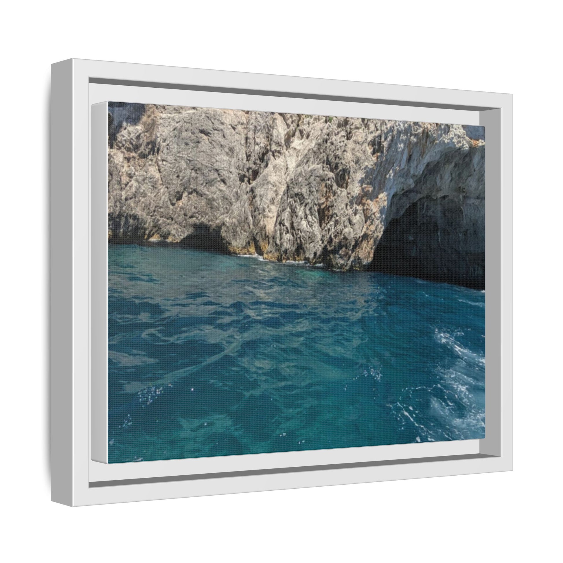 Ocean View Matte Canvas Wall Art, Coastal Decor, Beach House Gift, Framed Print, Nautical Wall Decor, Home Interior Artwork