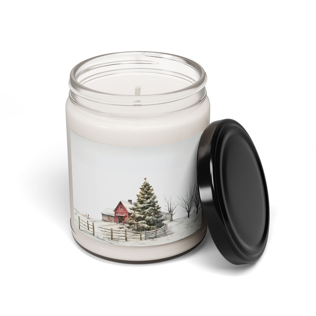 Whispers of Winter – Christmas Barn Candle | Rustic Holiday Home Fragrance by Paper Pleasures - Soy Candle - 9oz