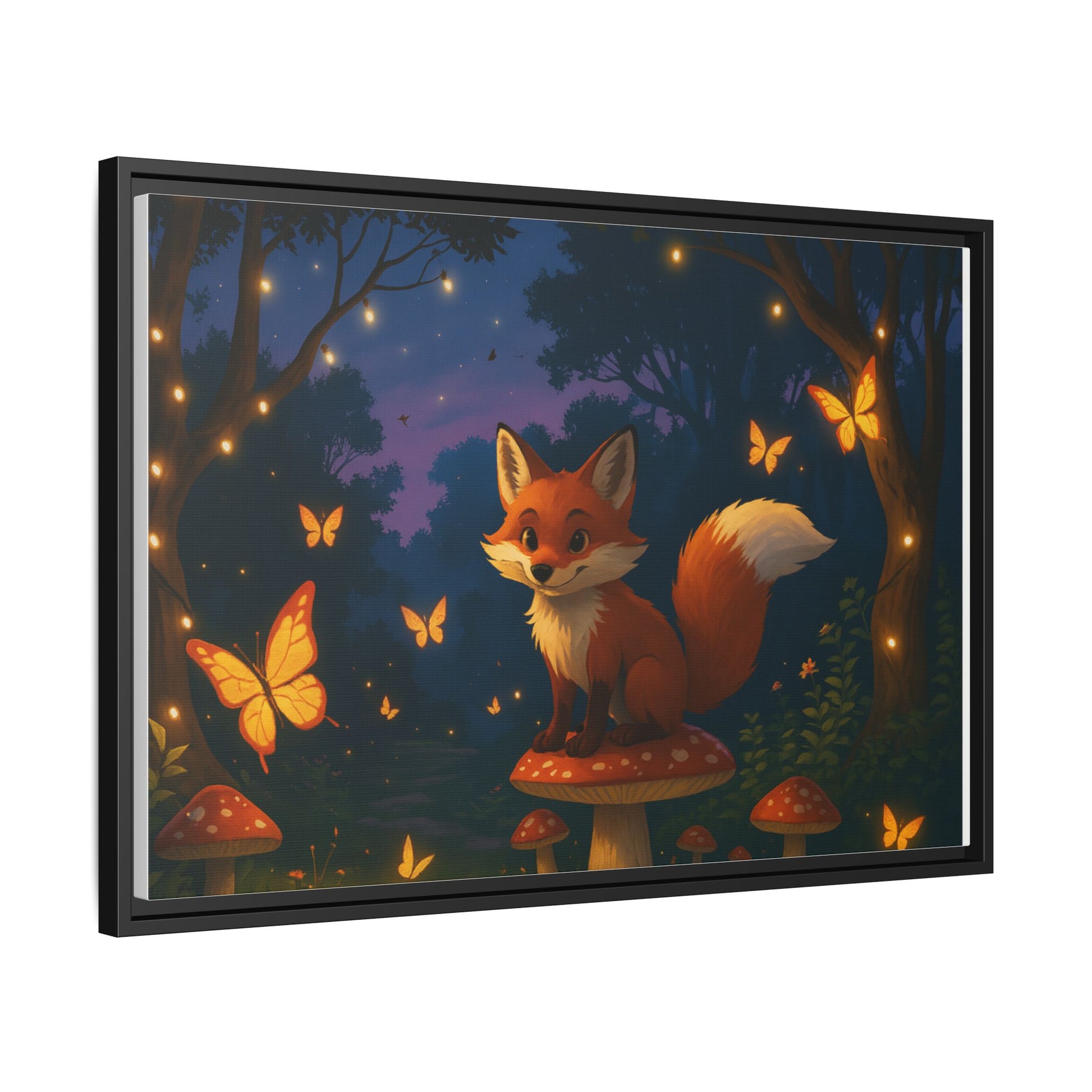 Whimsical Fox Canvas Wall Art of Charlie the Whimsical Fox