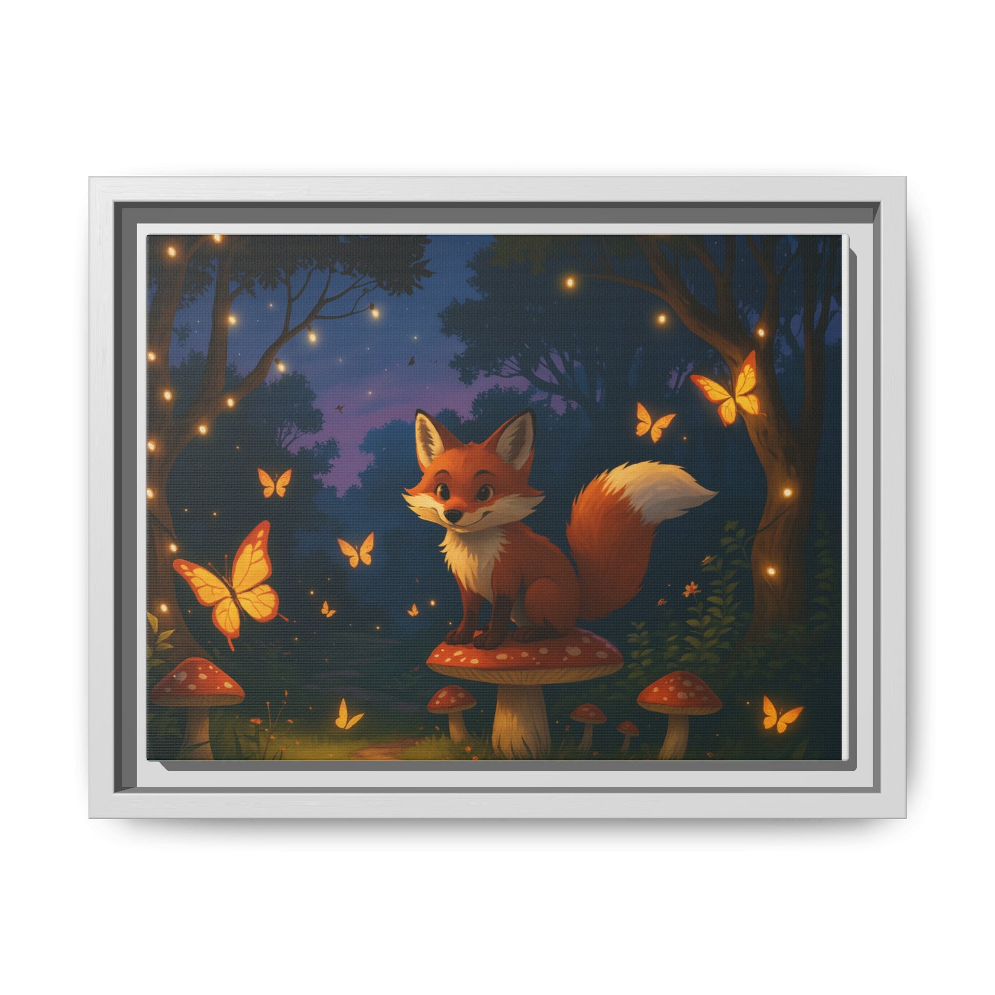 Whimsical Fox Canvas Wall Art of Charlie the Whimsical Fox