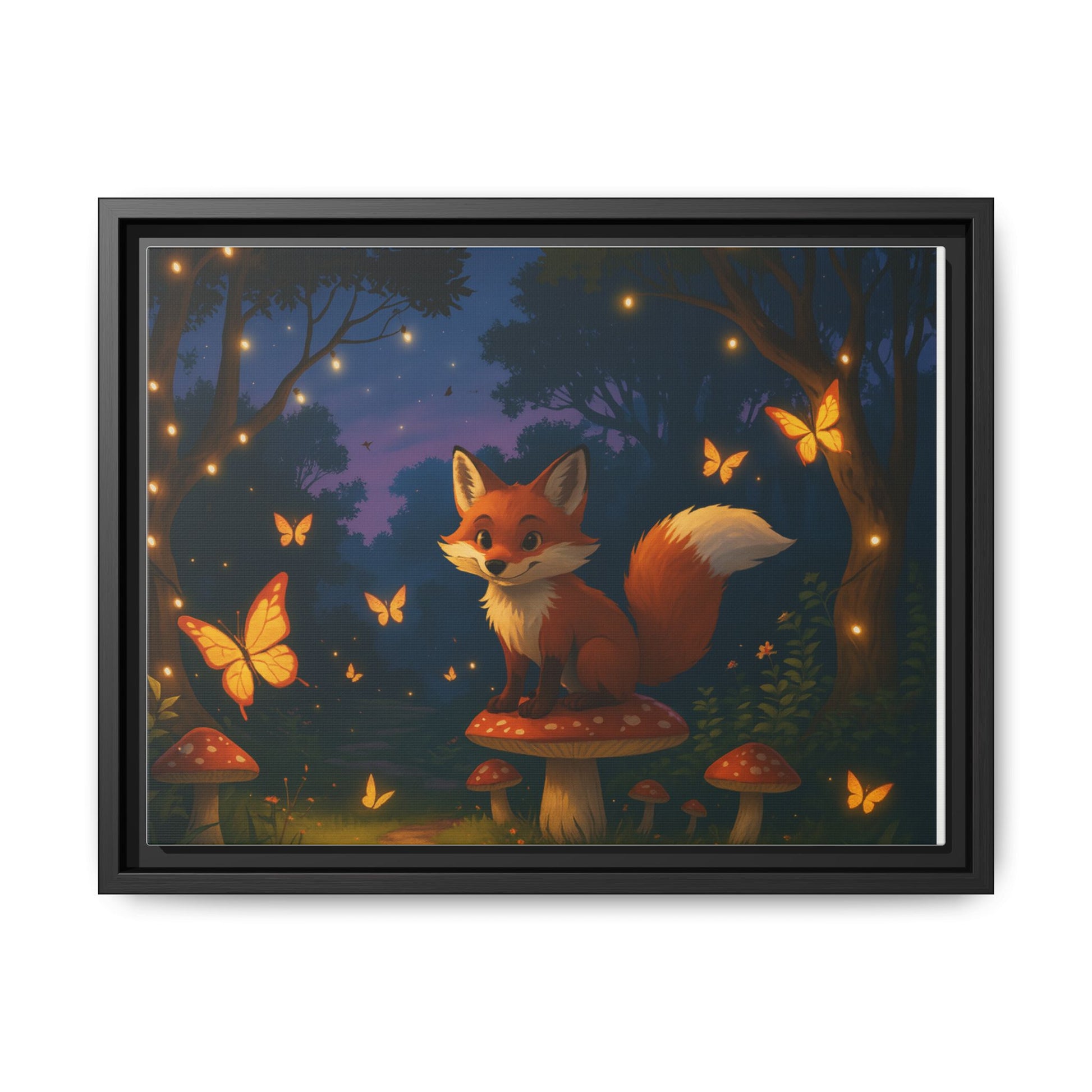Whimsical Fox Canvas Wall Art of Charlie the Whimsical Fox